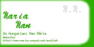 maria man business card